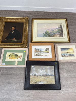 Lot 80 - A LOT OF SEVEN FRAMED PAINTINGS