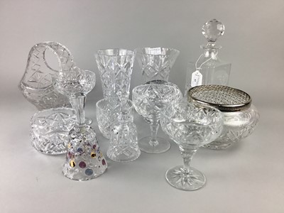 Lot 43 - A LOT OF CRYSTAL WARE