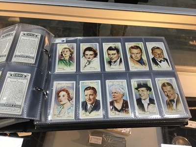 Lot 52 - A LOT OF TWO ALBUMS OF CIGARETTE CARDS