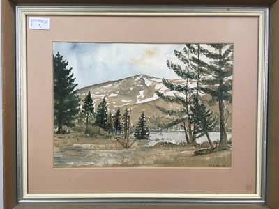 Lot 7 - A WATERCOLOUR BY J.M MURDOCH ALONG WITH A SIGNED PRINT