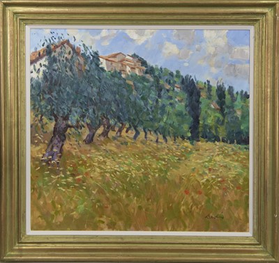Lot 32 - MASTIANO, A LARGE OIL BY GEORGE DEVLIN