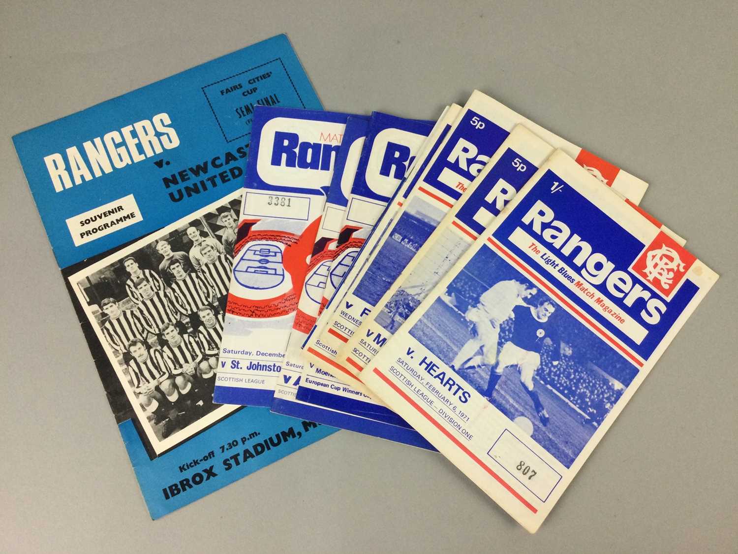 Lot 76 - A COLLECTION OF RANGERS F.C. PROGRAMMES