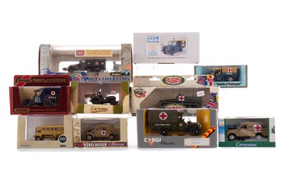 Lot 1096 - A COLLECTION OF MILITARY THEMED AMBULANCES