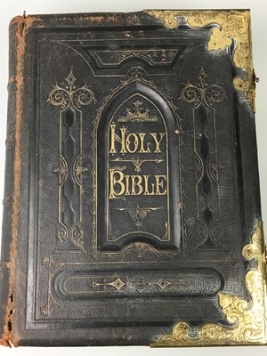 Lot 282 - A 20TH CENTURY FAMILY BIBLE, OTHER BOOKS, MAGAZINES AND RECORDS