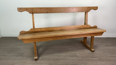 Lot 775 - A LATE 19TH CENTURY PINE BENCH