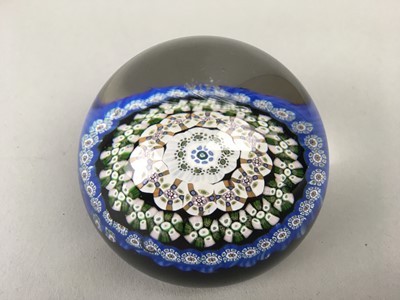 Lot 204 - A GROUP OF FOUR GLASS MILLEFIORI PAPERWEIGHTS