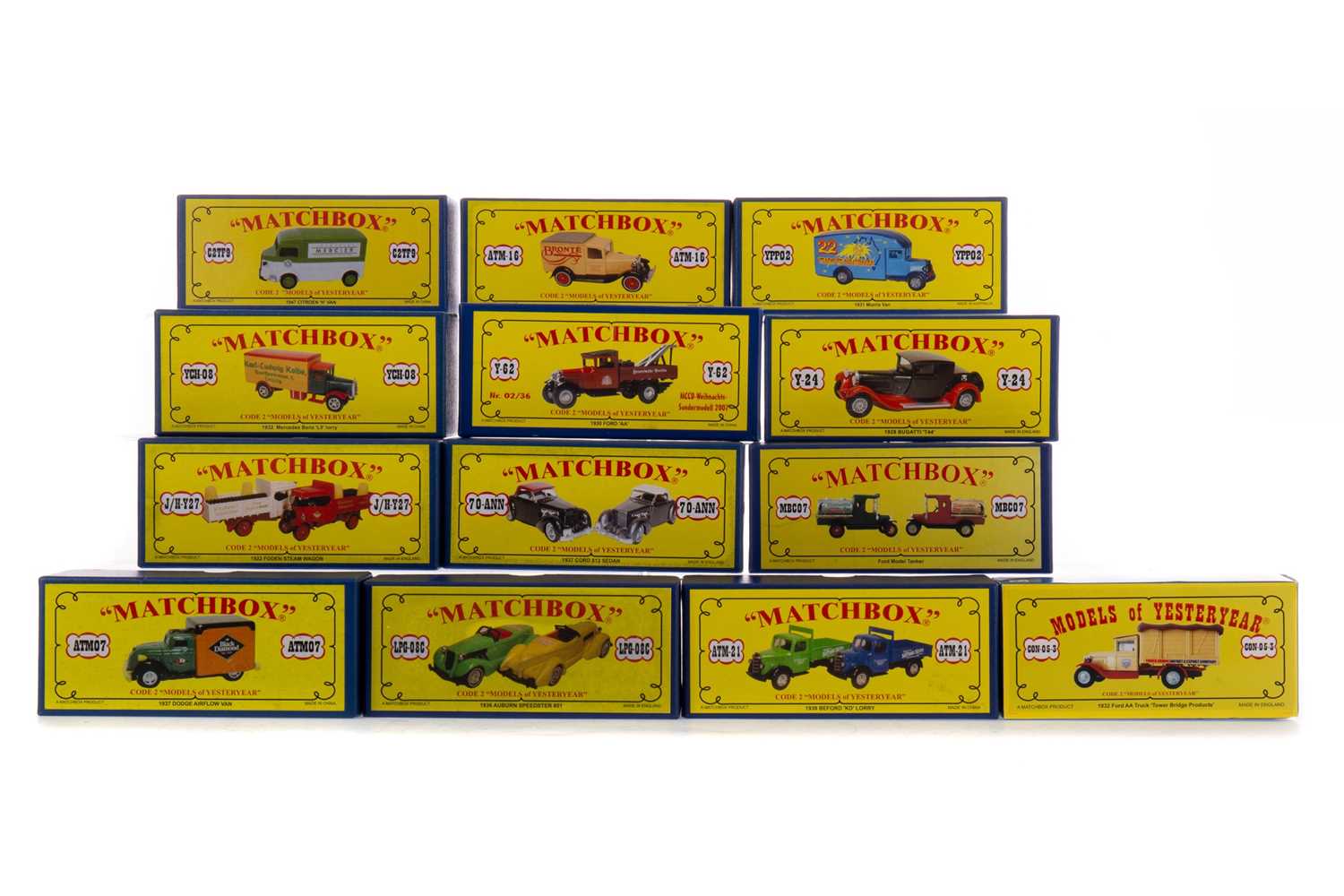 Lot 907 - A COLLECTION OF MATCHBOX YESTERYEAR MODELS