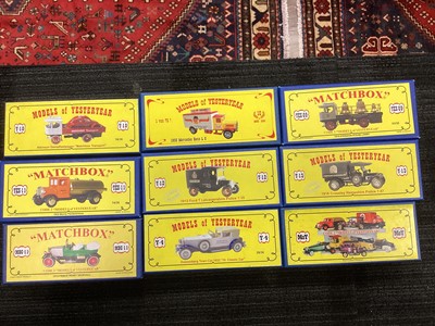 Lot 906 - A COLLECTION OF MATCHBOX YESTERYEAR MODELS