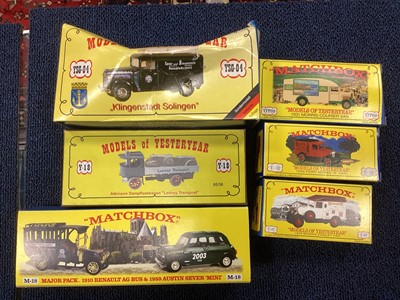 Lot 898 - A COLLECTION OF MATCHBOX YESTERYEAR MODELS