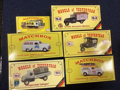 Lot 898 - A COLLECTION OF MATCHBOX YESTERYEAR MODELS