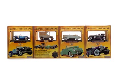 Lot 253 - A COLLECTION OF FOUR MATCHBOX YESTERYEAR MODELS