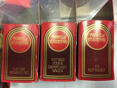 Lot 874 - A COLLECTION OF MATCHBOX YESTERYEAR MODELS