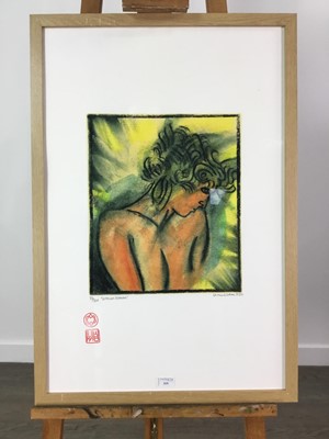 Lot 319 - GRECIAN WOMAN, A LIMITED EDITION COLOUR PRINT BY LEONARD COHEN