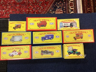 Lot 866 - A COLLECTION OF MATCHBOX YESTERYEAR MODELS