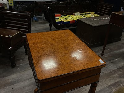Lot 800 - A PAIR OF REPRODUCTION WORK TABLES