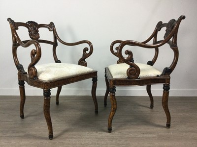 Lot 820 - A PAIR OF 20TH CENTURY DINING CHAIRS