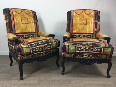 Lot 294 - A PAIR OF ARMCHAIRS