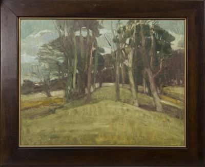 Lot 41 - ON CLUNY, APRIL 3, 1986, AN OIL BY GORDON BRYCE