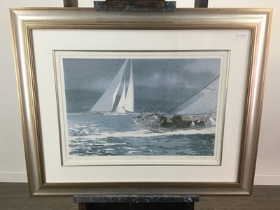 Lot 303 - A FRAMED PRINT BY ALISTAIR HOUSTON AND THREE OTHER PRINTS