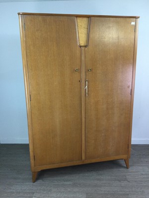 Lot 329 - A RETRO WARDROBE, ANOTHER AND A CHEST OF DRAWERS