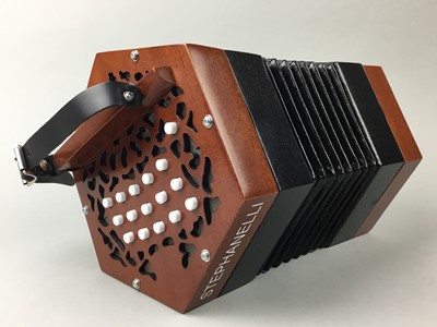 Lot 346 - A MODERN STEPHANELLI CONCERTINA