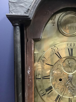 Lot 659 - A GEORGE III LONGCASE CLOCK