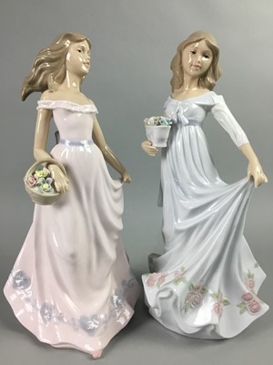 Lot 352 - A LOT OF TWO LEONARDO FIGURES AND ROYAL DOULTON FIGURES