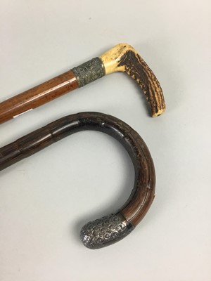 Lot 349 - A LOT OF TWO WALKING STICKS