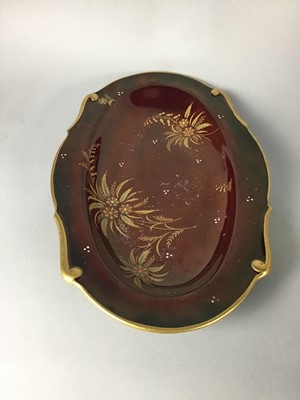 Lot 354 - A QUEEN ANNEE FLORAL AND GILT PART TEA SERVICE AND OTHER CERAMICS