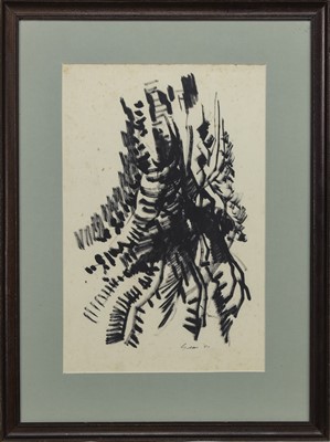 Lot 44 - AN UNTITLED INK BY WILLIAM GEAR