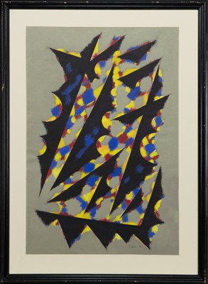 Lot 145 - AN UNTITLED ACRYLIC BY WILLIAM GEAR