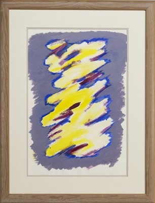 Lot 91 - AN UNTITLED MIXED MEDIA BY WILLIAM GEAR