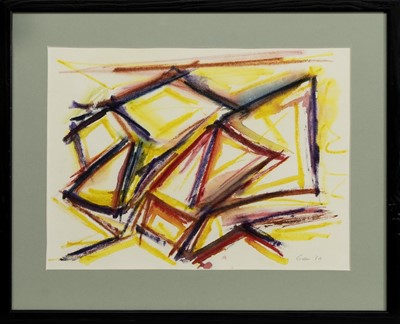 Lot 172 - AN UNTITLED MIXED MEDIA BY WILLIAM GEAR