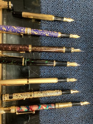 Lot 102 - A COLLECTION OF VACCARO FOUNTAIN PENS