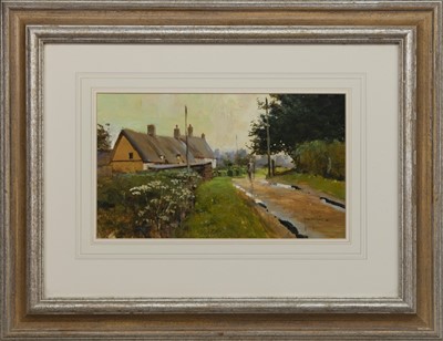 Lot 49 - AFTER THE SHOWER, AN OIL BY JOHN HASKINS