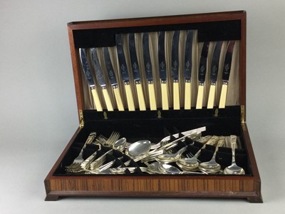 Lot 417 - A CANTEEN OF SILVER PLATED CUTLERY