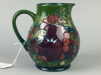 Lot 436 - A MODERN MOORCROFT JUG AND TABLE LAMP