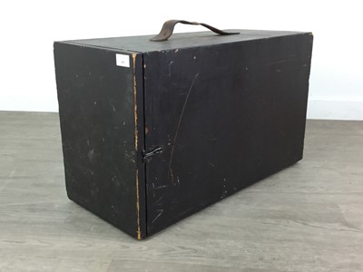 Lot 451 - A MILITARY KIT BOX AND AMO TINS