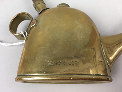 Lot 463 - A JOSEPH LUCAS LTD. OF BIRMINGHAM NO. 40 OILER AND AN RAC MASCOT