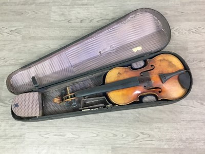 Lot 485 - A STRADIVARIUS COPY VIOLIN