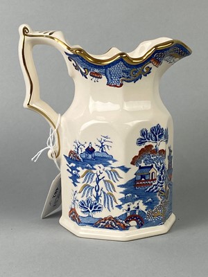 Lot 482 - A LOT OF THREE MASON'S WATER JUGS AND OTHER CERAMICS