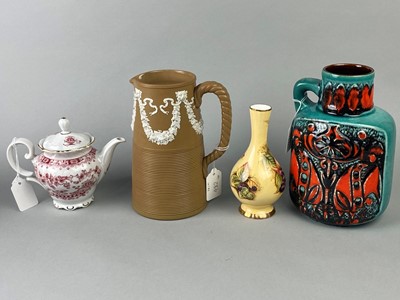 Lot 482 - A LOT OF THREE MASON'S WATER JUGS AND OTHER CERAMICS