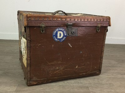 Lot 10 - A PAIR OF TRAVEL TRUNKS