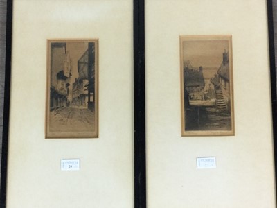 Lot 20 - A LOT OF THREE ETCHINGS