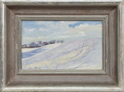 Lot 67 - SNOW, JANUARY 1979, AN OIL BY ANN PATRICK