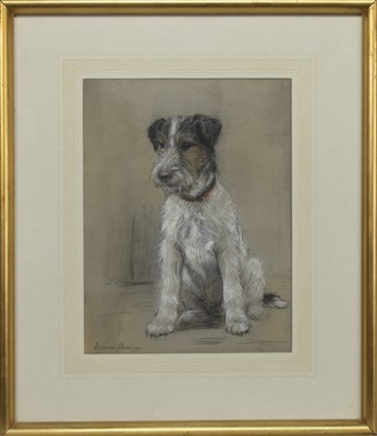Lot 129 - TERRIER, A PASTEL BY MARION HARVEY
