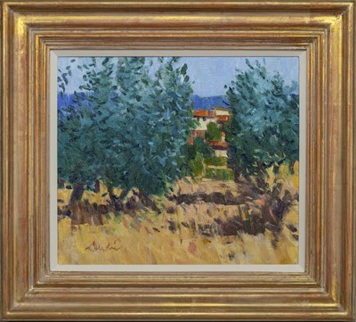 Lot 91 - HOT AFTERNOON, PROVENCE, AN OIL BY GEORGE DEVLIN