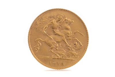 Lot 25 - A GEORGE V HALF SOVEREIGN DATED 1913