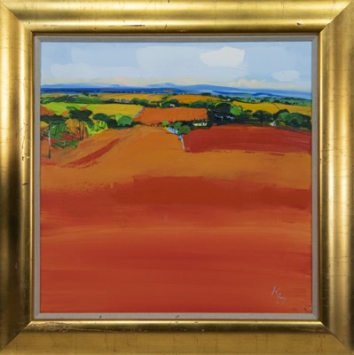 Lot 176 - LANDSCAPE, AN OIL BY PETER KING