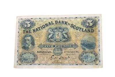Lot 38 - TWO NATIONAL BANK OF SCOTLAND FIVE POUND NOTES